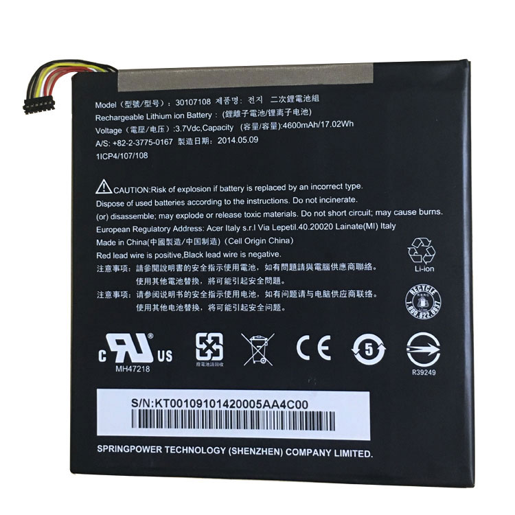 Acer A1401 Iconia Tab 8 A1-840… accu